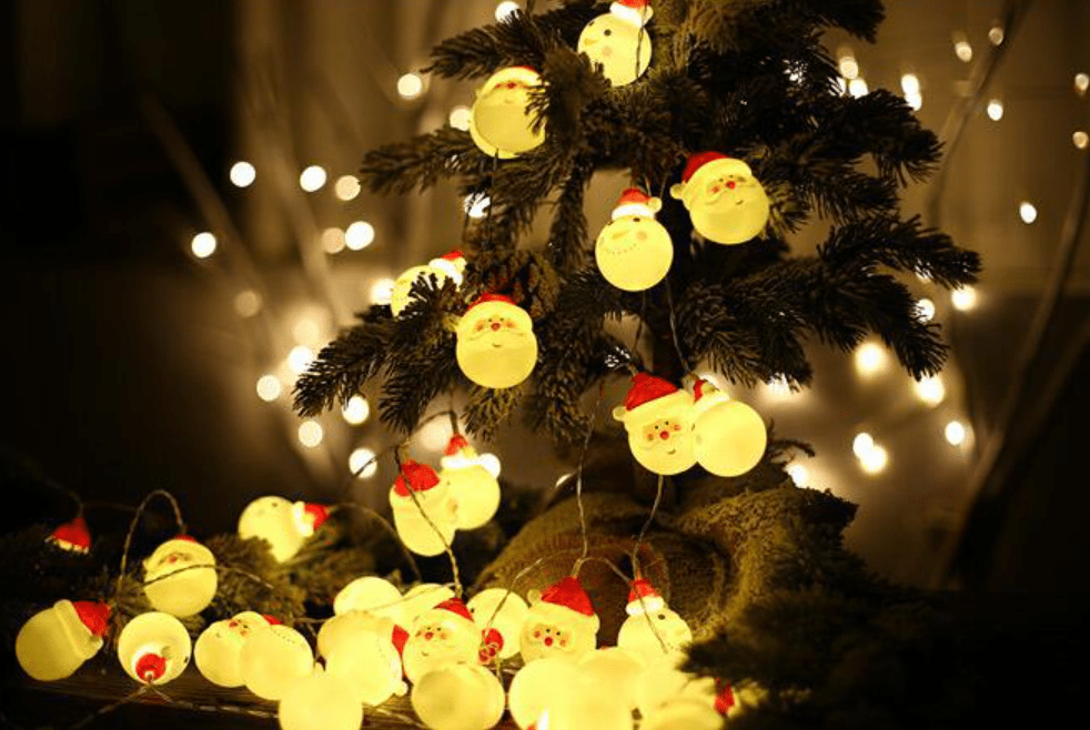Santa Claus Christmas Lights (20 pcs/1pack/300cm) | Flower Gift Center