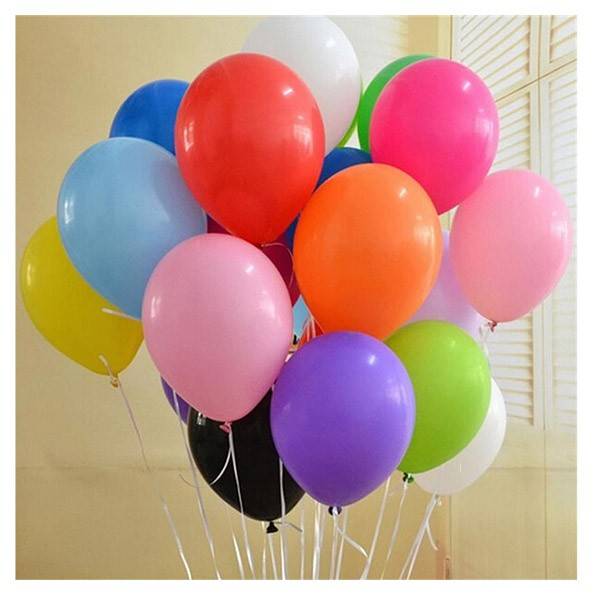 Rubber Balloon 12 inch's With Helium