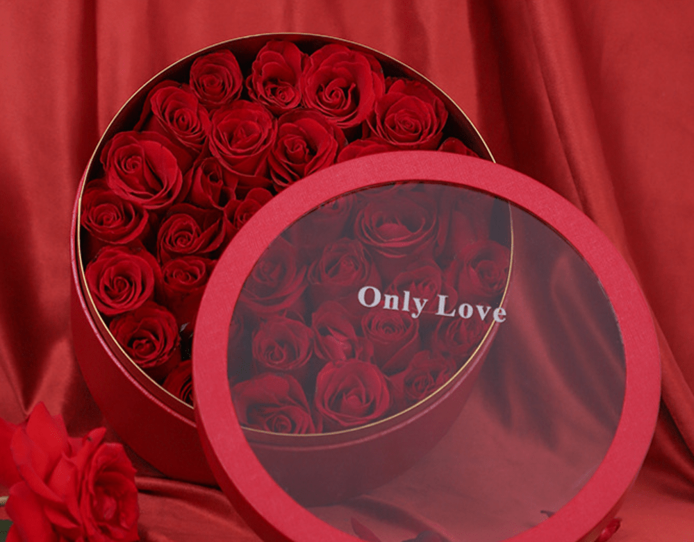 Only Love Red Rose Flower Box