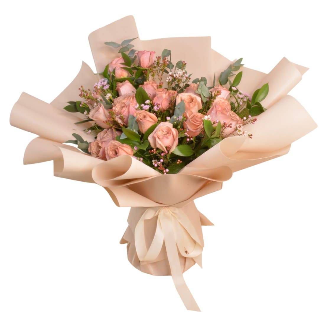 Elegant Cappuccino Rose Flower Bouquet | Flower Gift Center