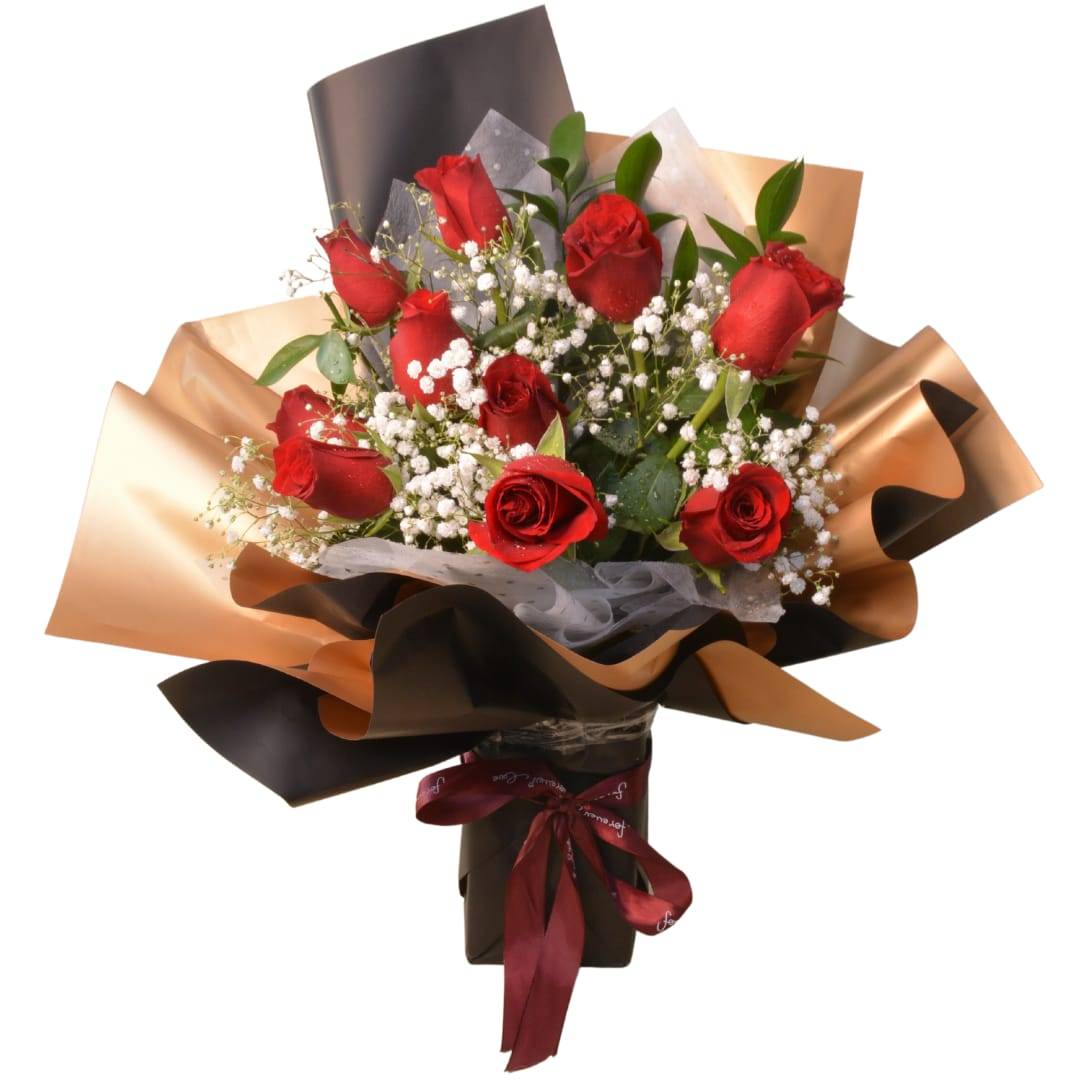 Red Roses Flower Bouquet | Flower Gift Center
