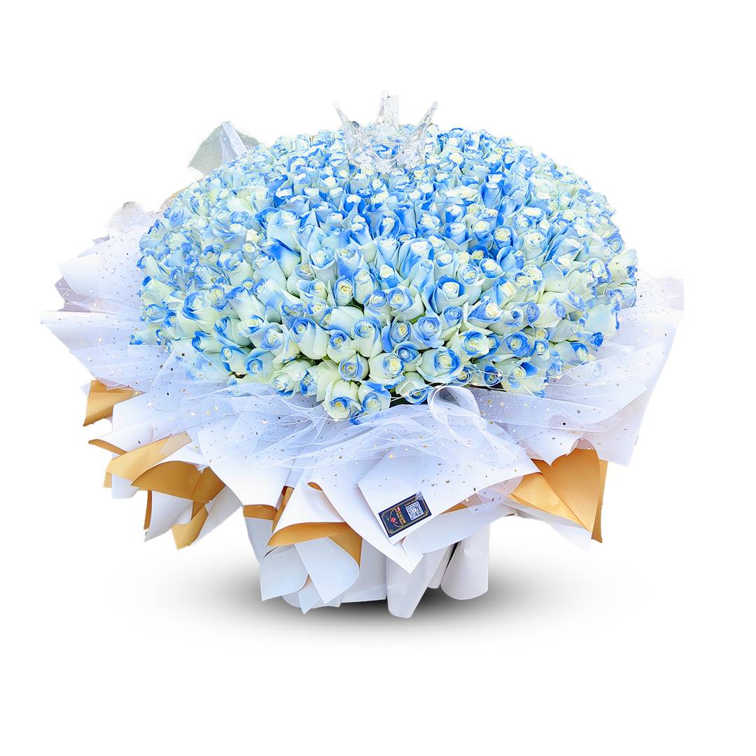 520 Blue Roses Flower Bouquet