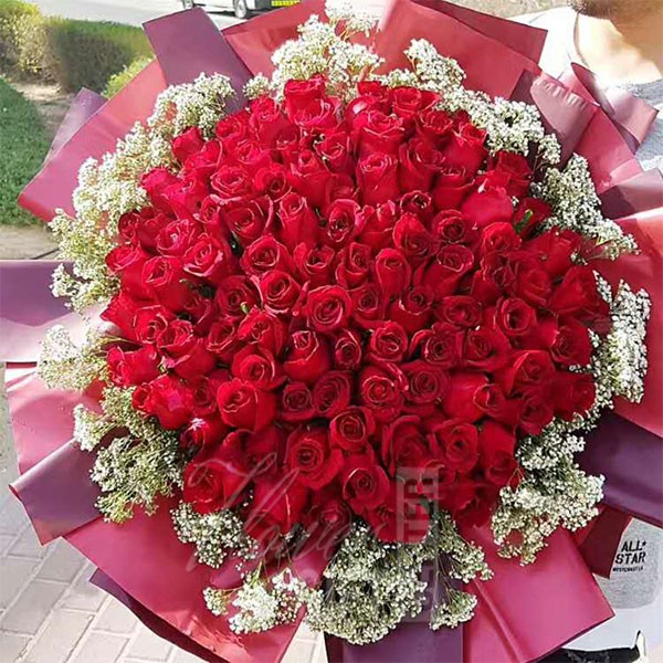 Big Luxury Red Rose Bouquet | Flower Gift Center