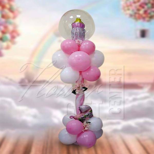 Baby Girl Balloon Stand
