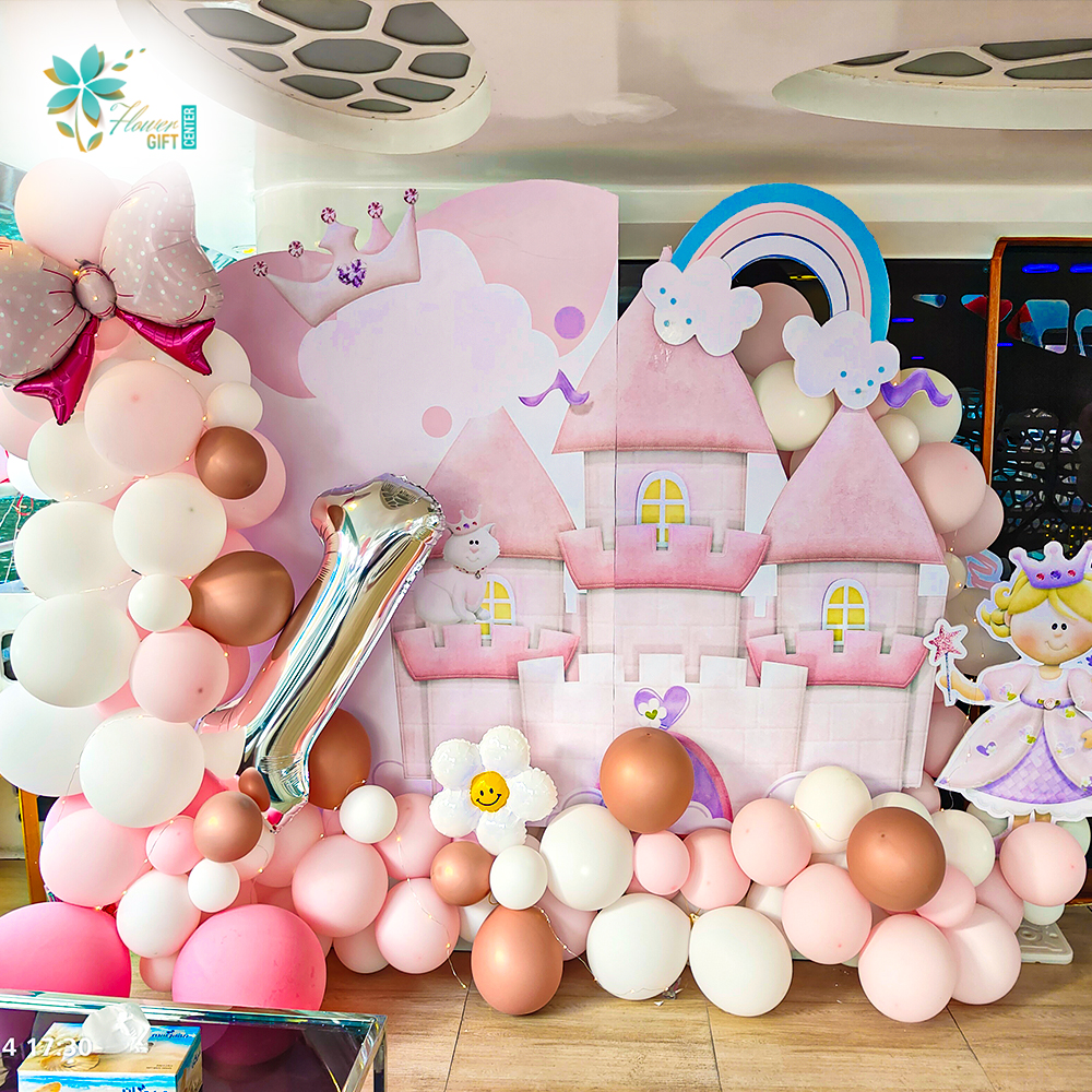Pinky Cartoon Children Birthday Decoration | Flower Gift Center