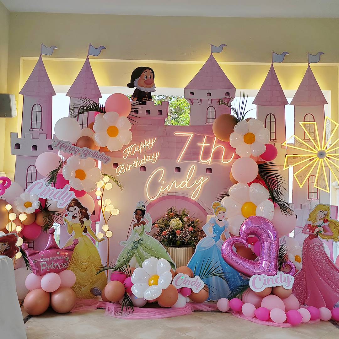 Disney Princess Castle Birthday Decoration | Flower Gift Center