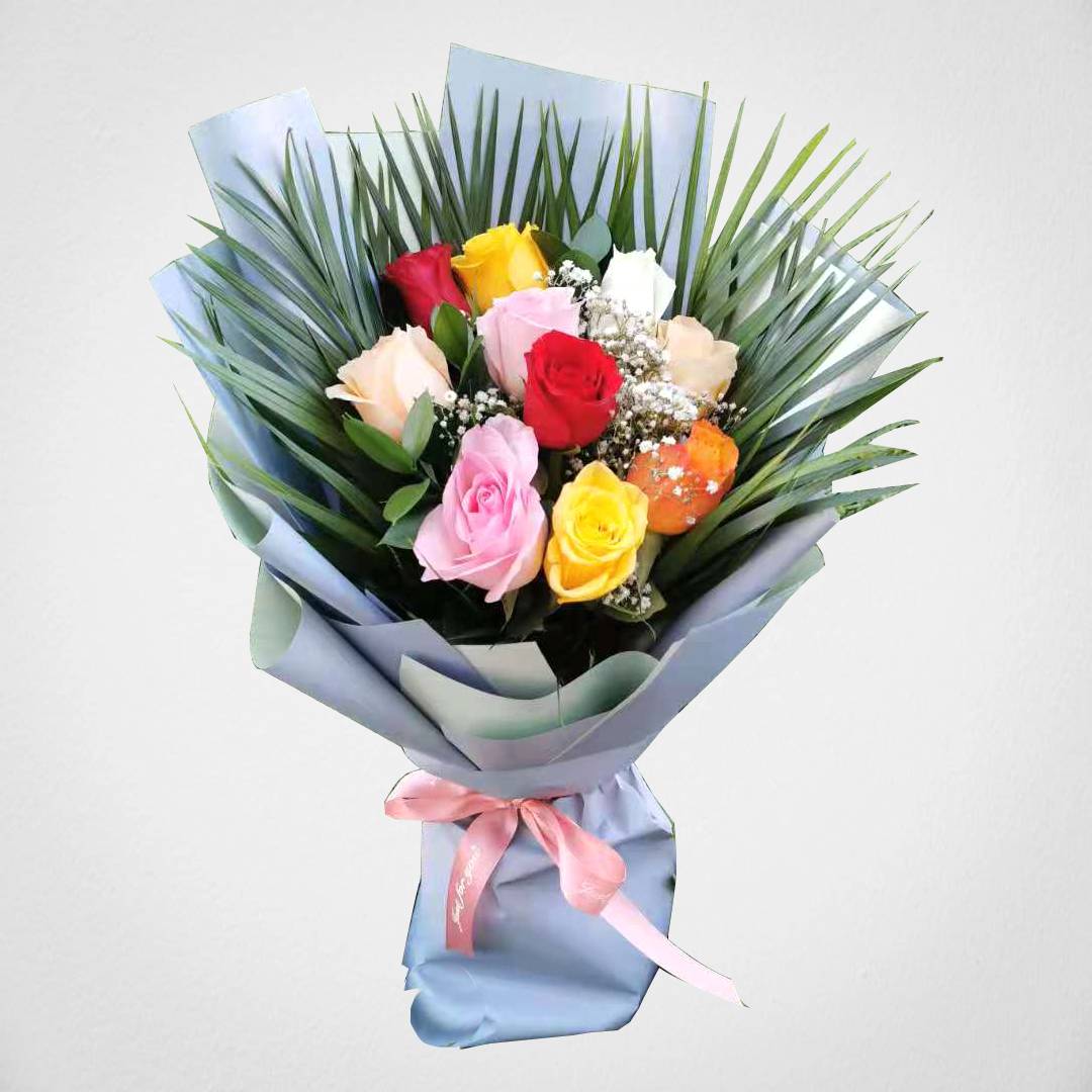 Mix Combination Roses Bouquet | Flower Gift Center