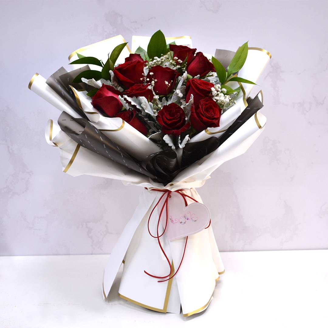 Red Fresh Flower Bouquet | Flower Gift Center