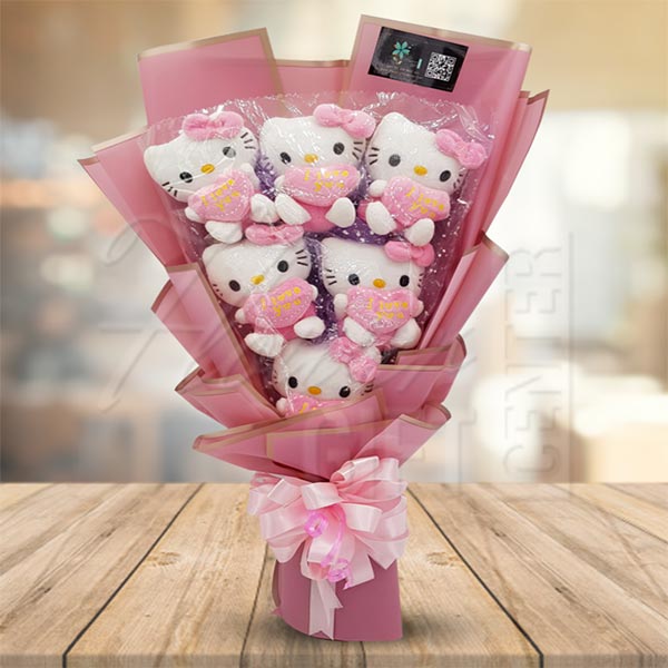 Hello Kitty Toys Bouquet-Pink