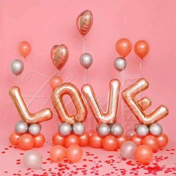 Love Balloon Decoration 1 | Flower Gift Center