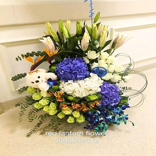 Newborn Baby Flower Basket | Flower Gift Center