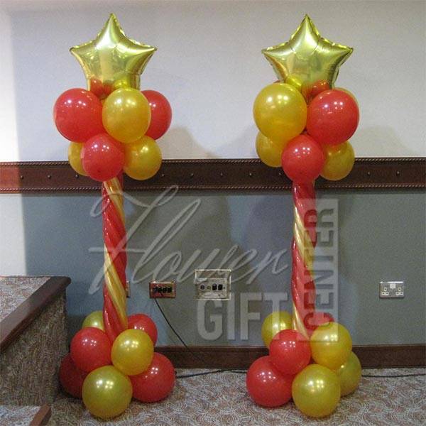 Red & Gold Baloon Stand