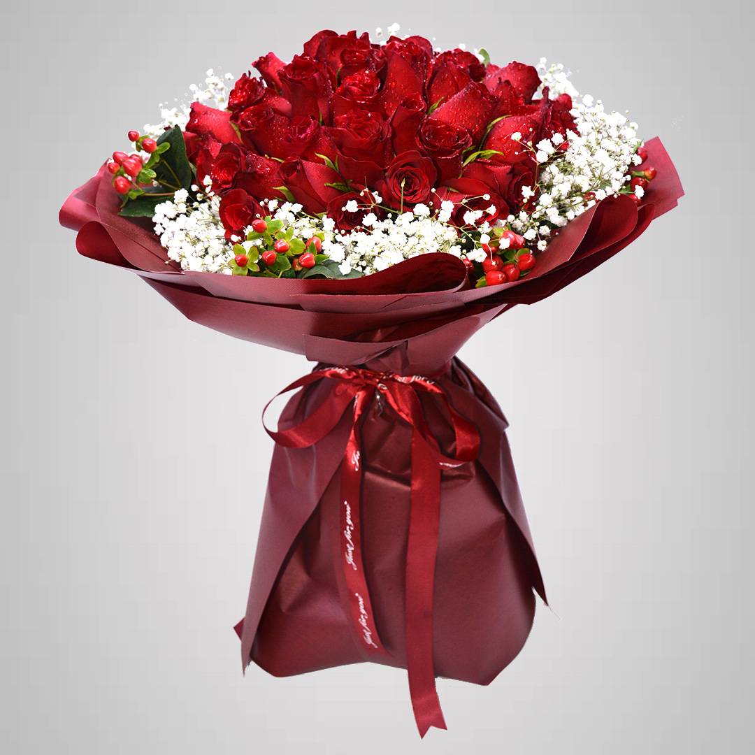 Red Rose Lavish Bouquet