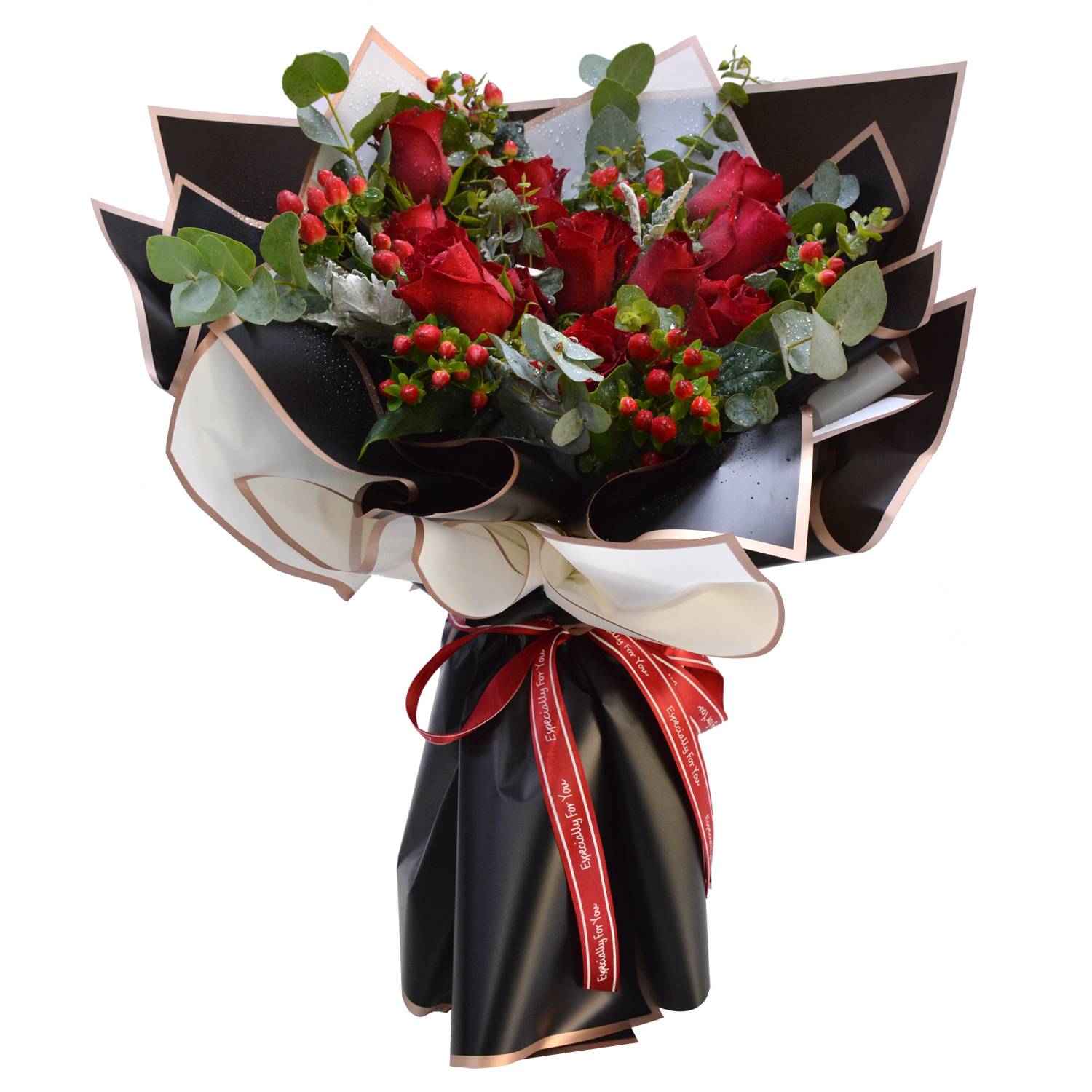 Fresh Red Rose Flower Bouquet | Flower Gift Center