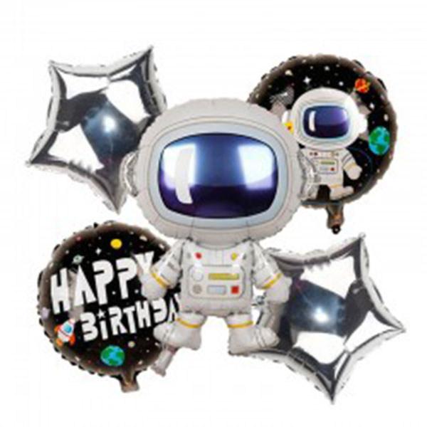 Outer Space Astronaut Helium Balloon Set