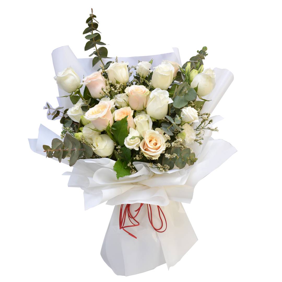Fresh White Rose  Bouquet | Flower Gift Center