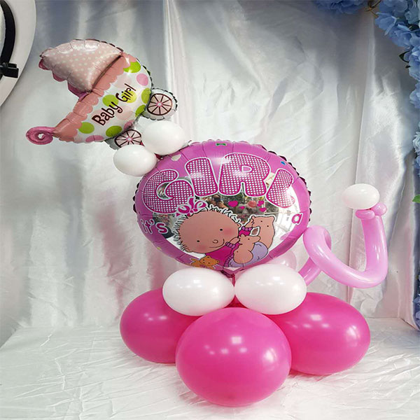 Its a girl balloon stand | Flower Gift Center