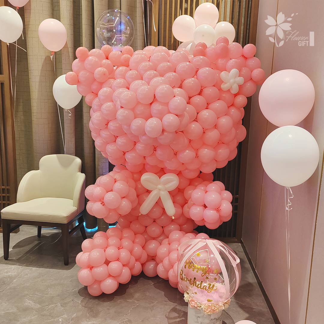 Pink Balloon Bear