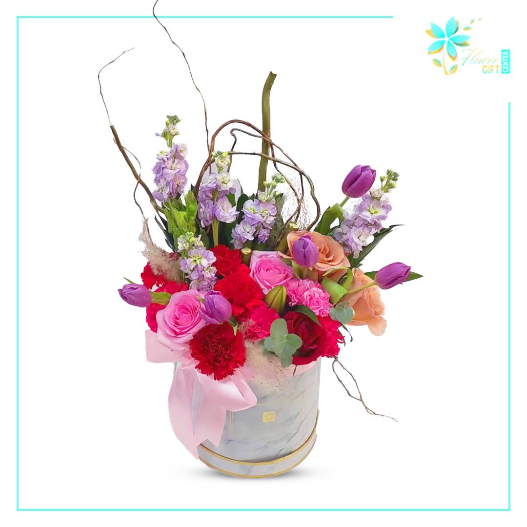 Affairs of Hearts Flower Arrangement | Flower Gift Center