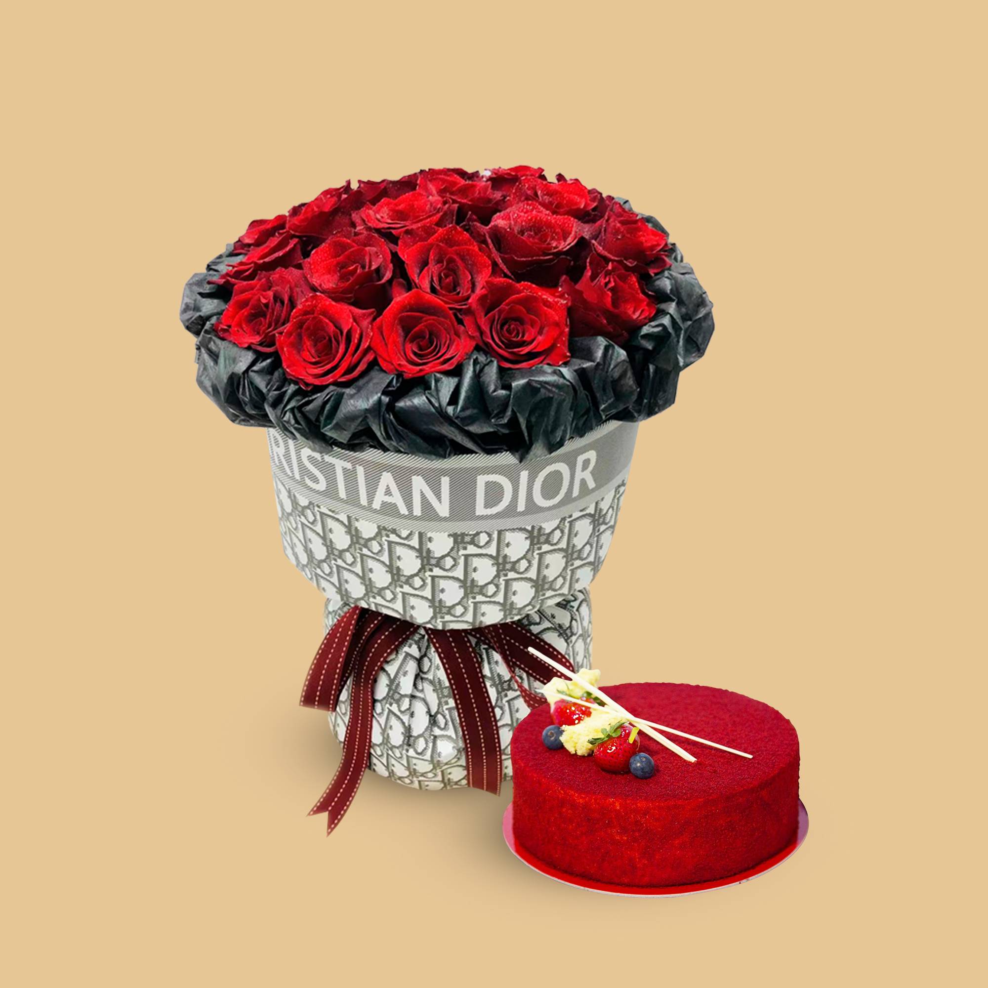 Combo Christion Dior Fresh Flower | Flower Gift Center