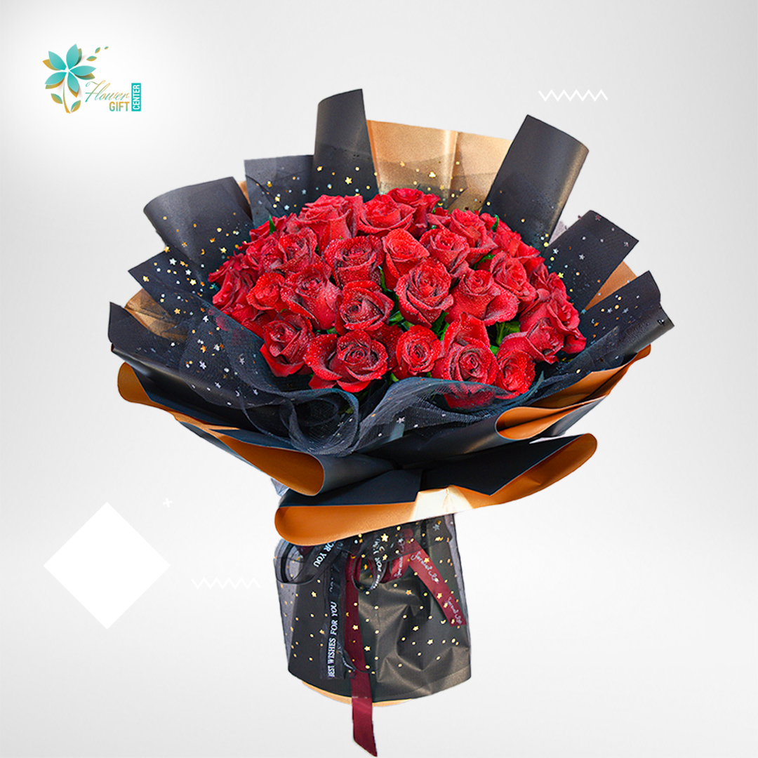 Red Rose Love Bouquet | Flower Gift Center