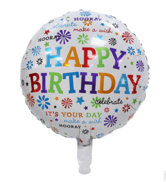Happy Birthday 18 inch's Foil Balloon Helium