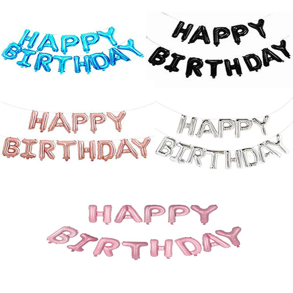 Happy Birthday Letter foil Balloon