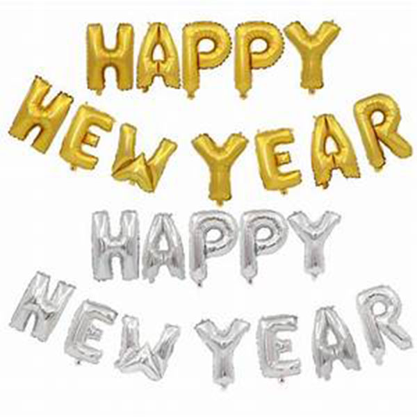 Happy New Year Foil Balloon Letter