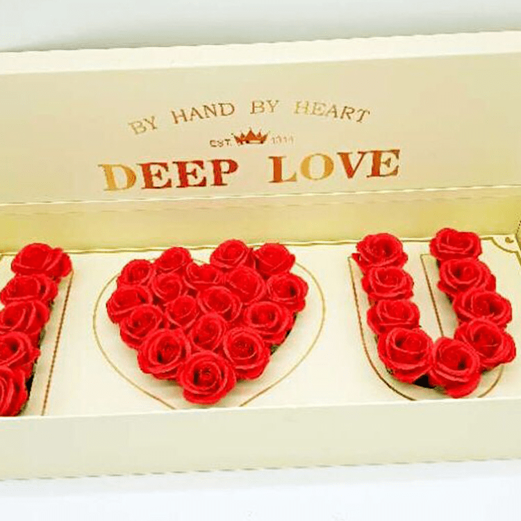 I LOVE YOU Floral Gift Box