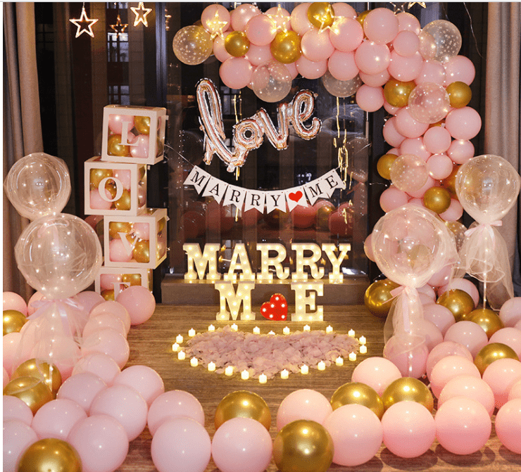 Marry Me Proposal Decorations