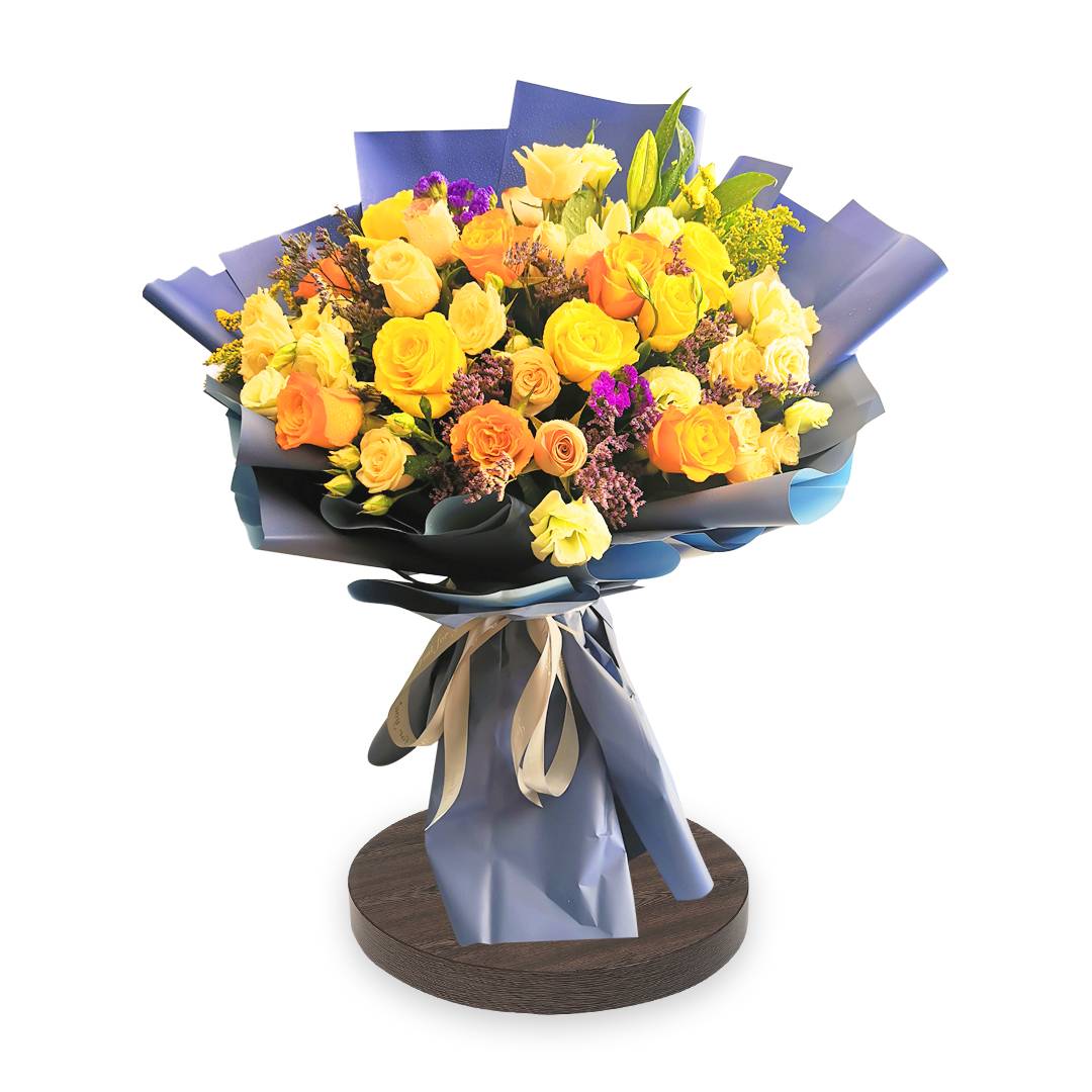Mixed yellow Rose Bouquet | Flower Gift Center