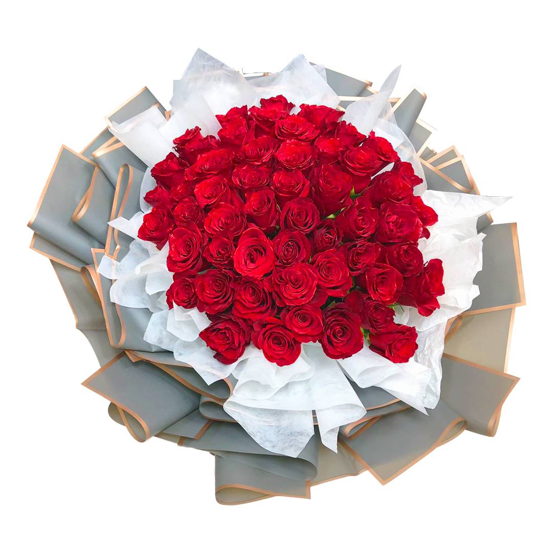 52 Red Roses  Bouquet | Flower Gift Center