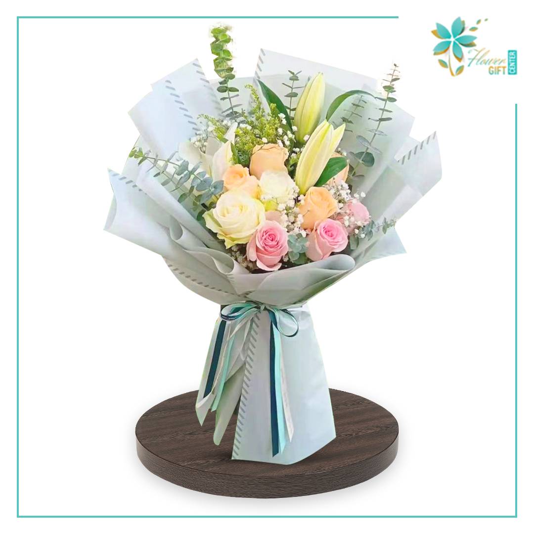Serene Beautiful Flower Bouquet | Flower Gift Center