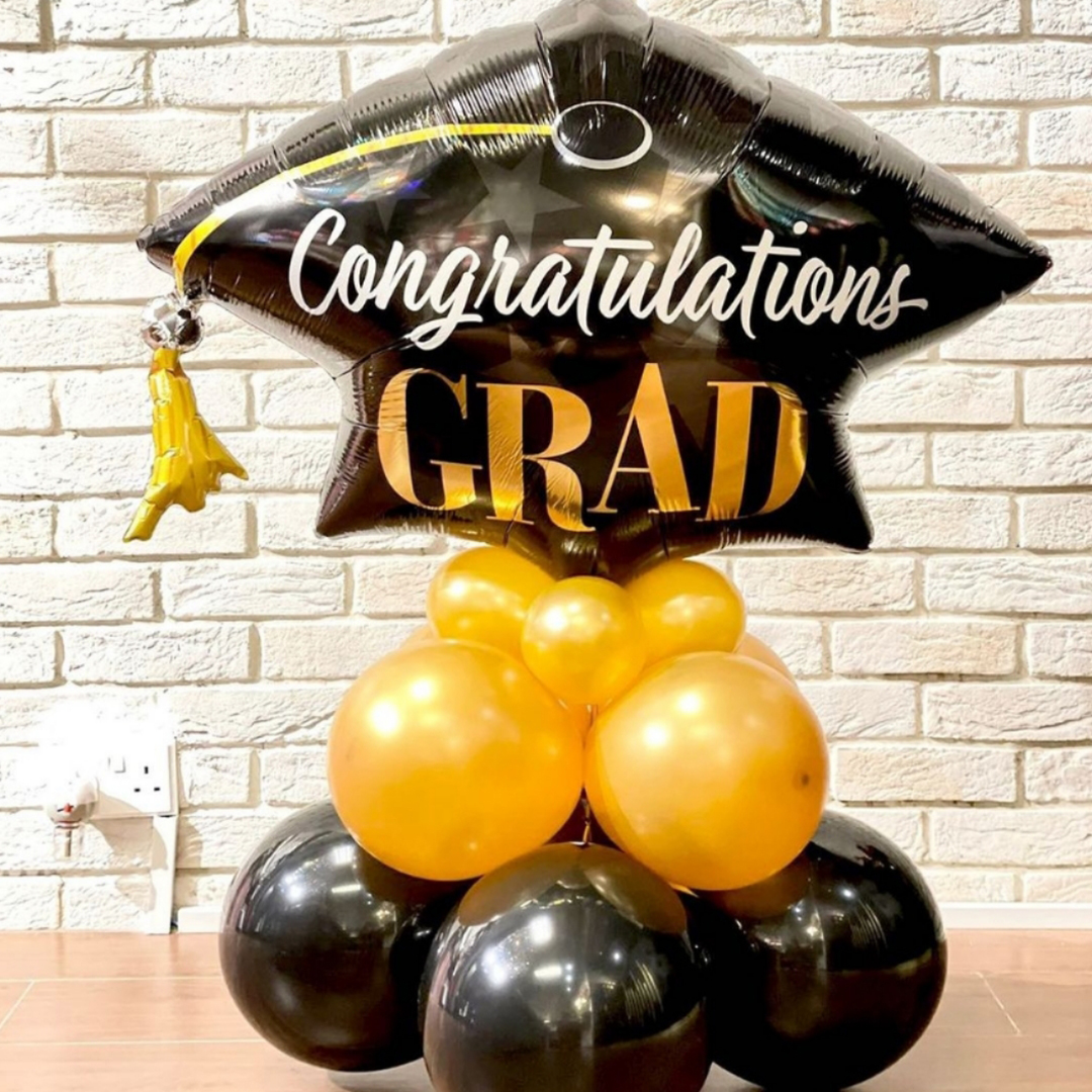 Best Graduation Wishes Balloon Stand | Flower Gift Center