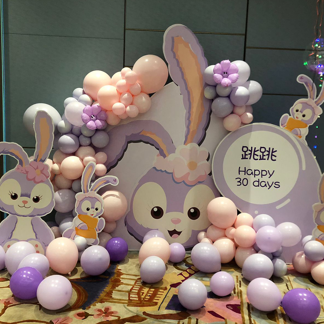 Rabbit Theme in Purple Color Decoration | Flower Gift Center