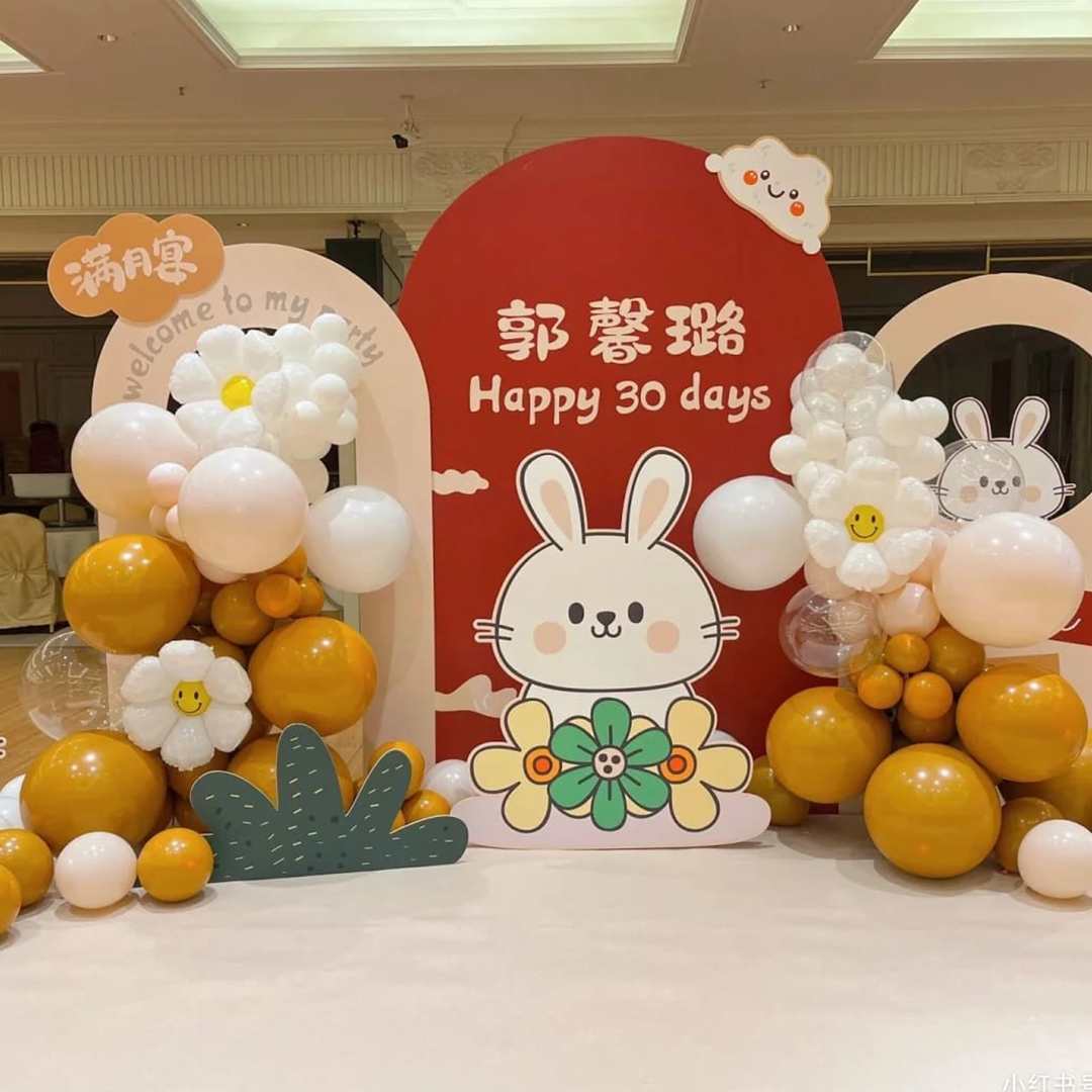 Happy 30 Days Balloons Backdrop Decoration | Flower Gift Center