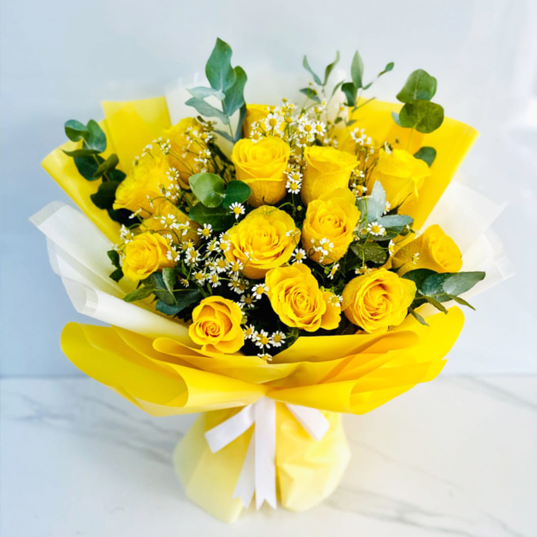 Fresh Yellow Bouquet | Flower Gift Center