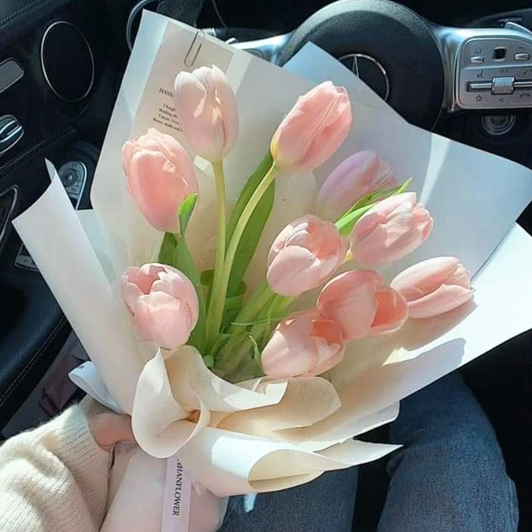 Pink Tulip Bouquet | Flower Gift Center