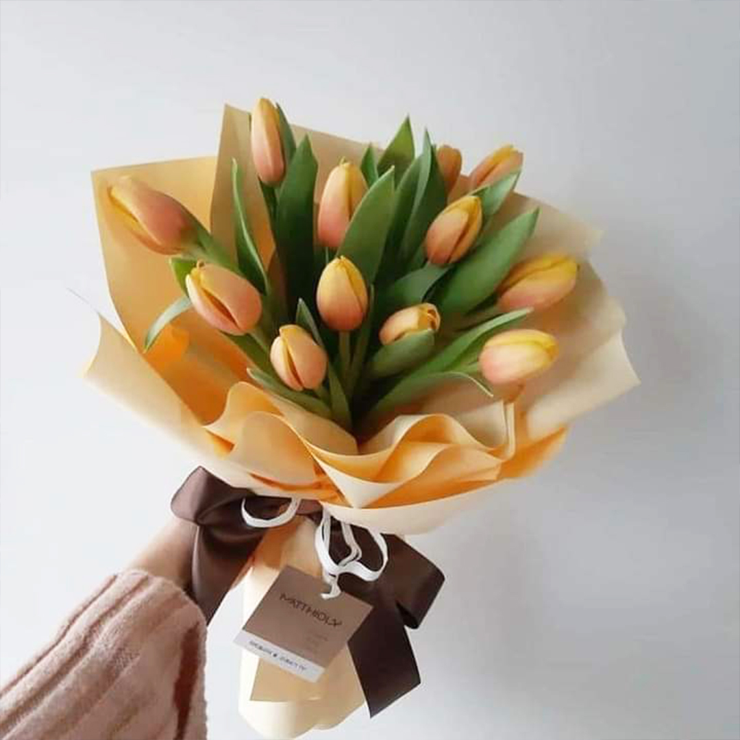 Yellow&Orange Tulip | Flower Gift Center
