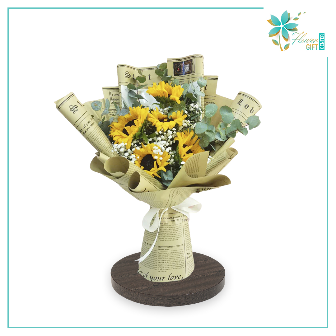 5 Sunflower Bouquet | Flower Gift Center