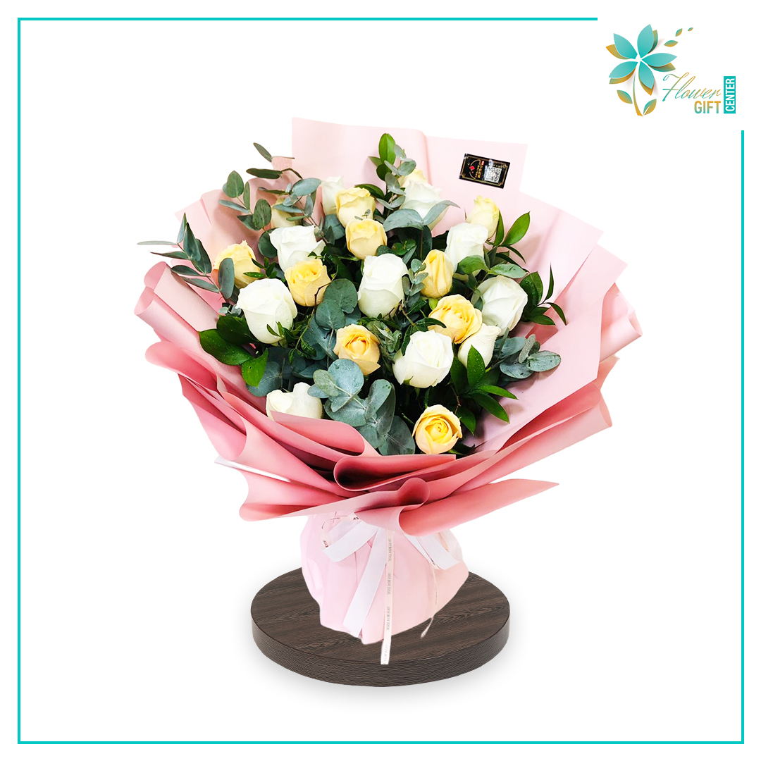 Yellow and White Bouquet | Flower Gift Center